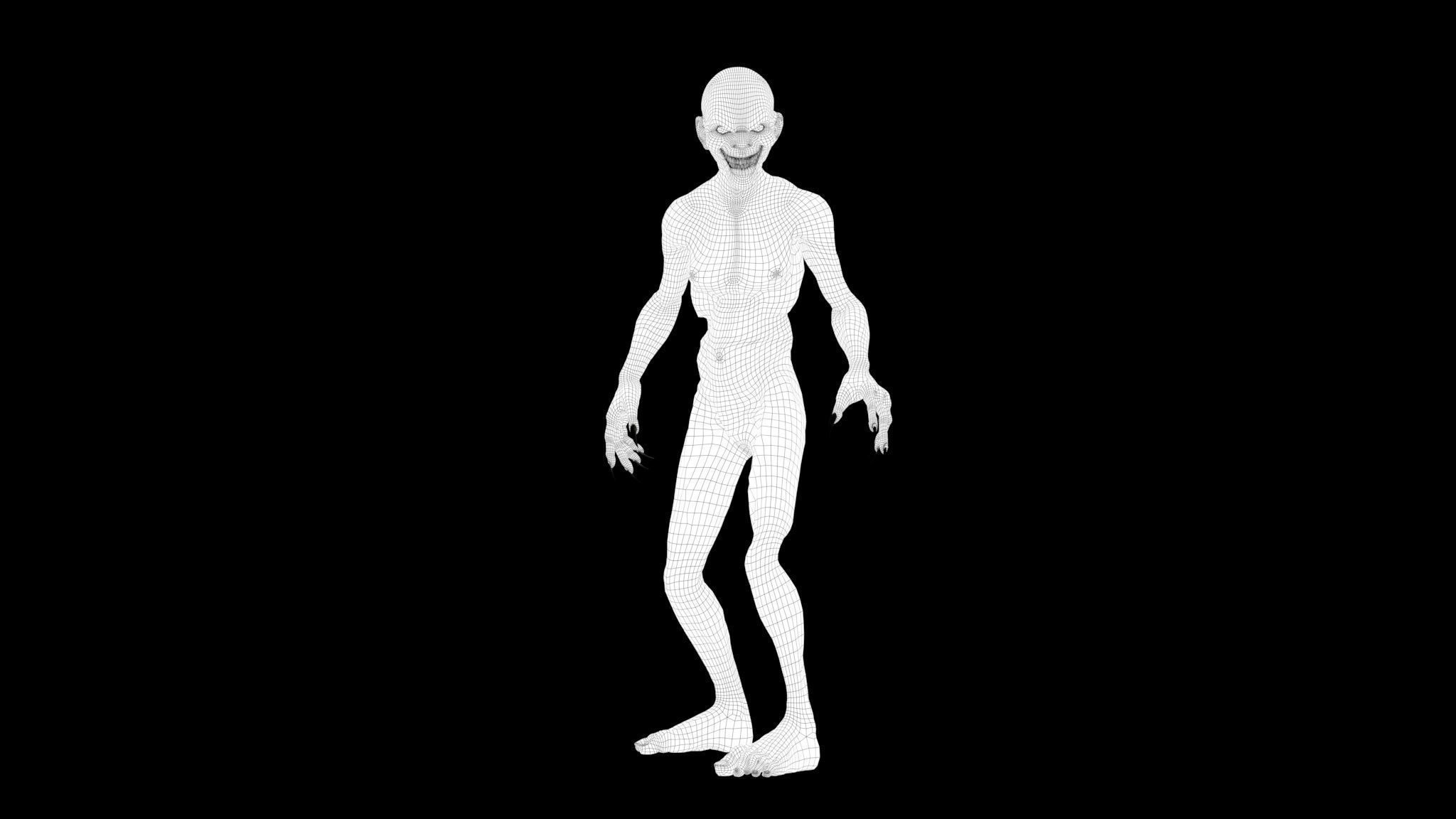 CREEPY GHOST Low-poly 3D model_22