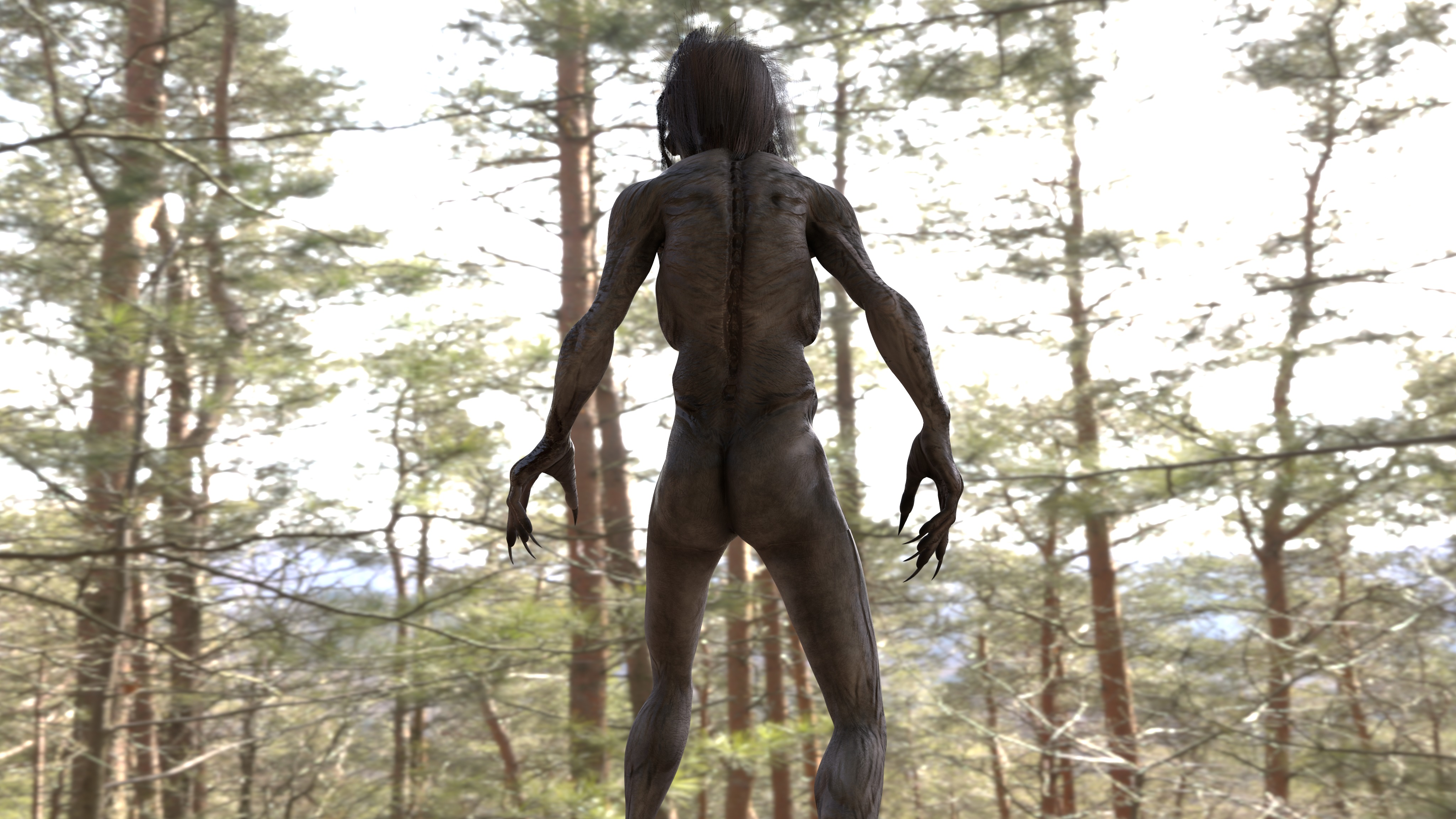 CREEPY GHOST Low-poly 3D model_15