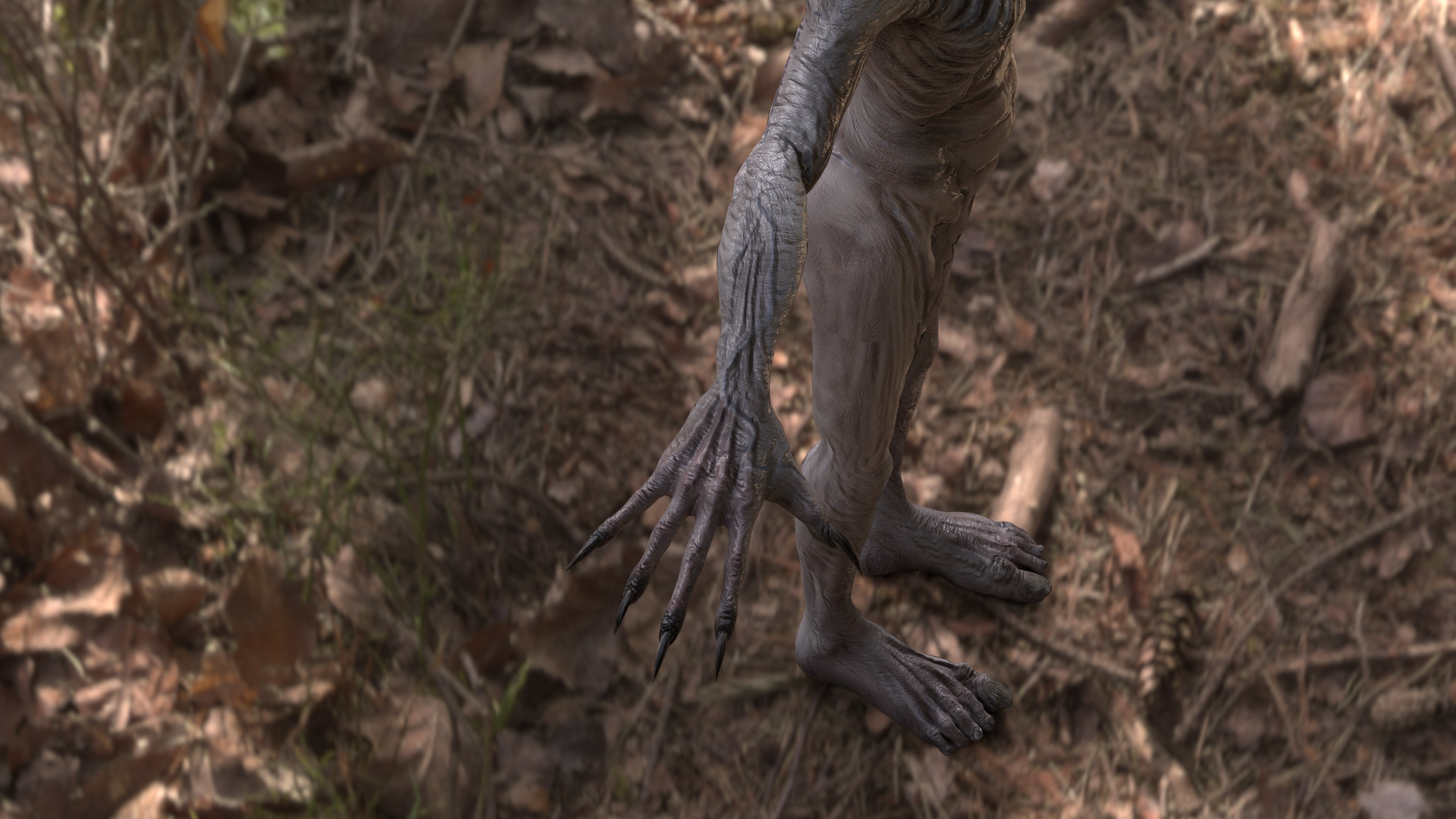 CREEPY GHOST Low-poly 3D model_14