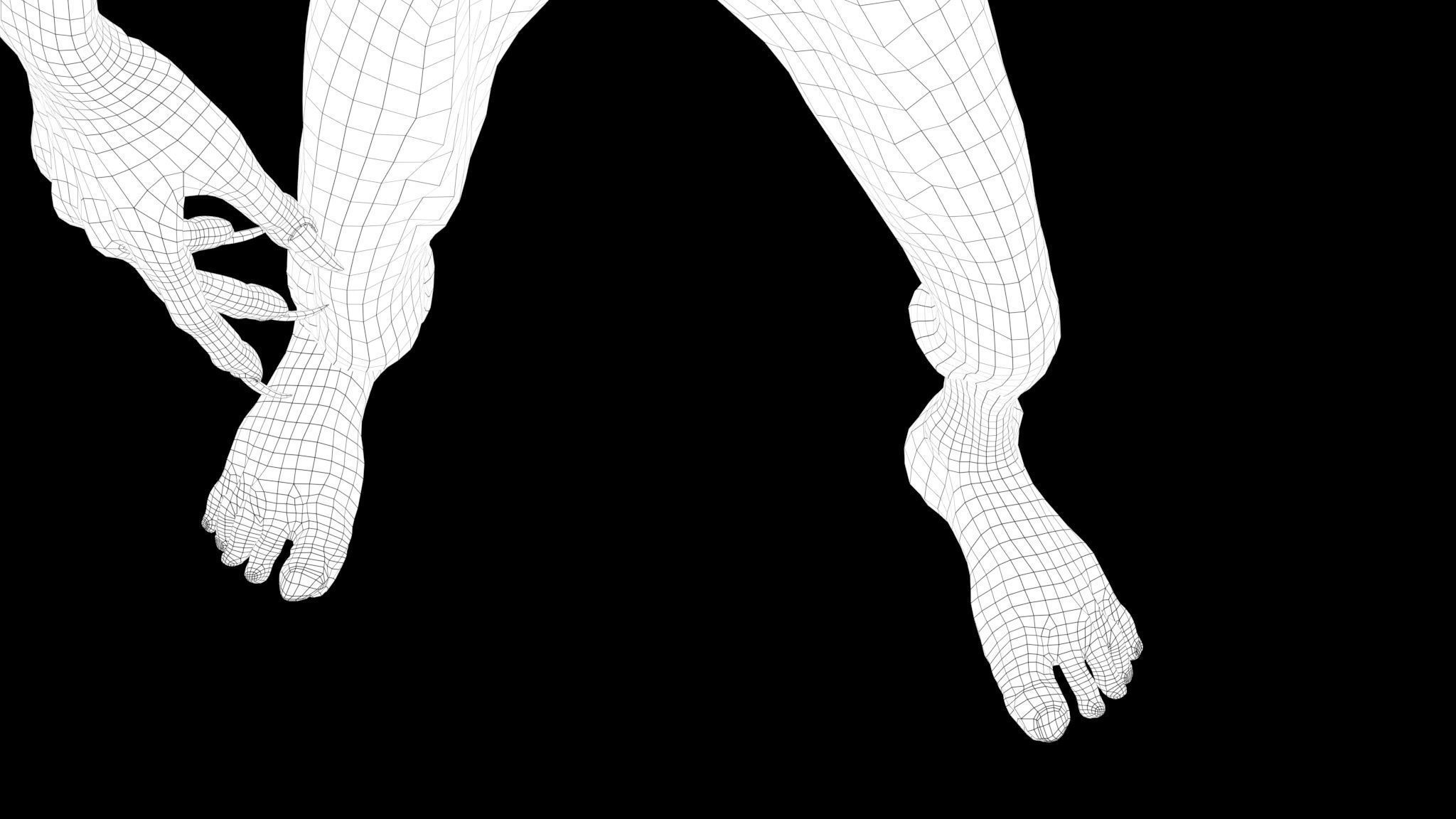 CREEPY GHOST Low-poly 3D model_25