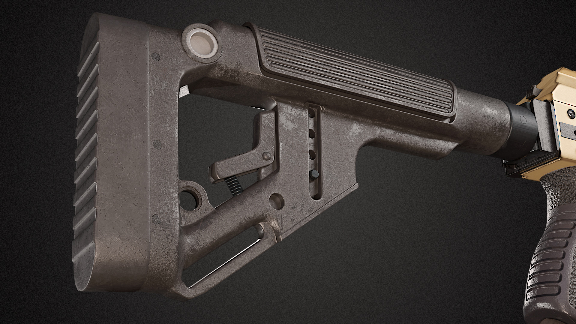 Saiga 12k custom Low-poly 3D model_2