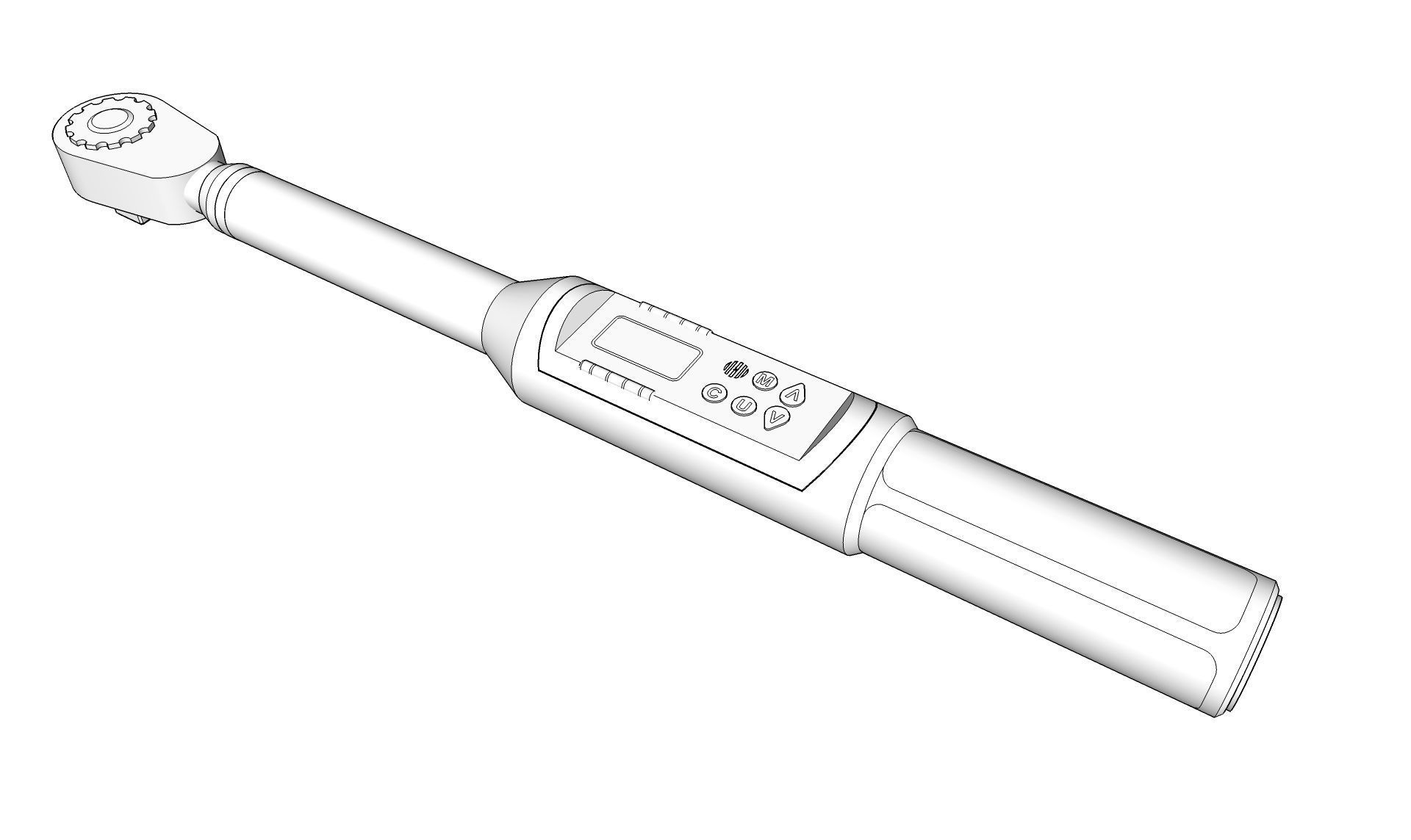 Digital Torque Wrench 3D model_11