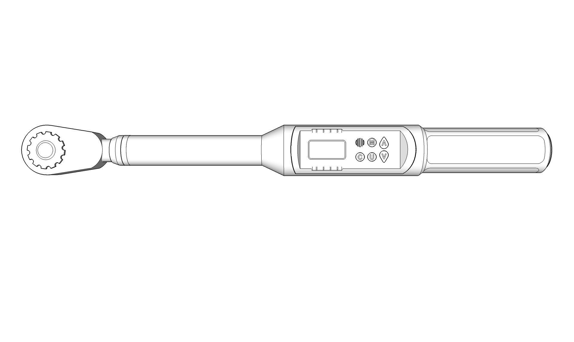 Digital Torque Wrench 3D model_13
