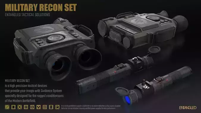 Military Recon Set - Binoculars and Laser Designator