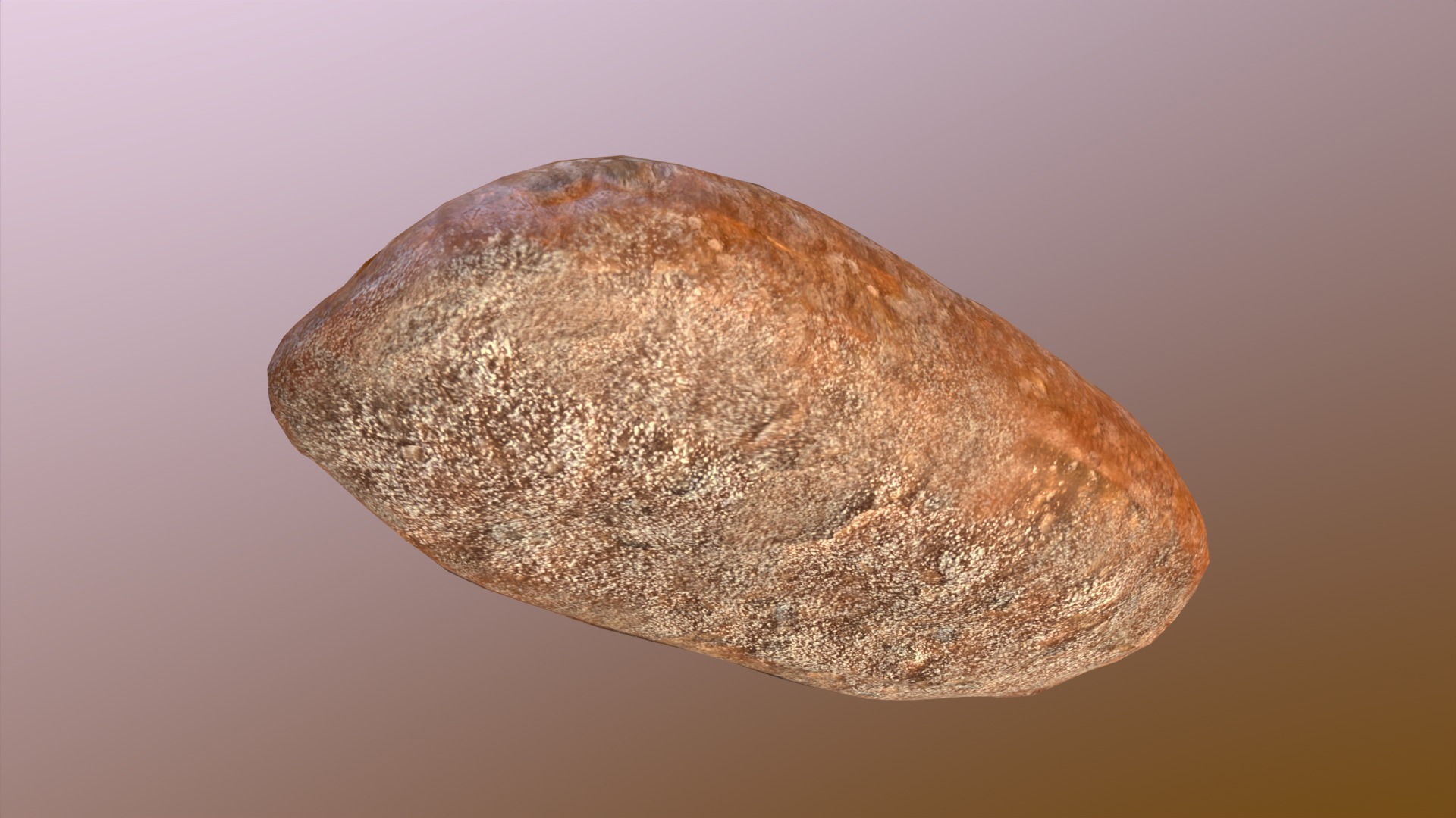 Bread Roll Low-poly 3D model_9