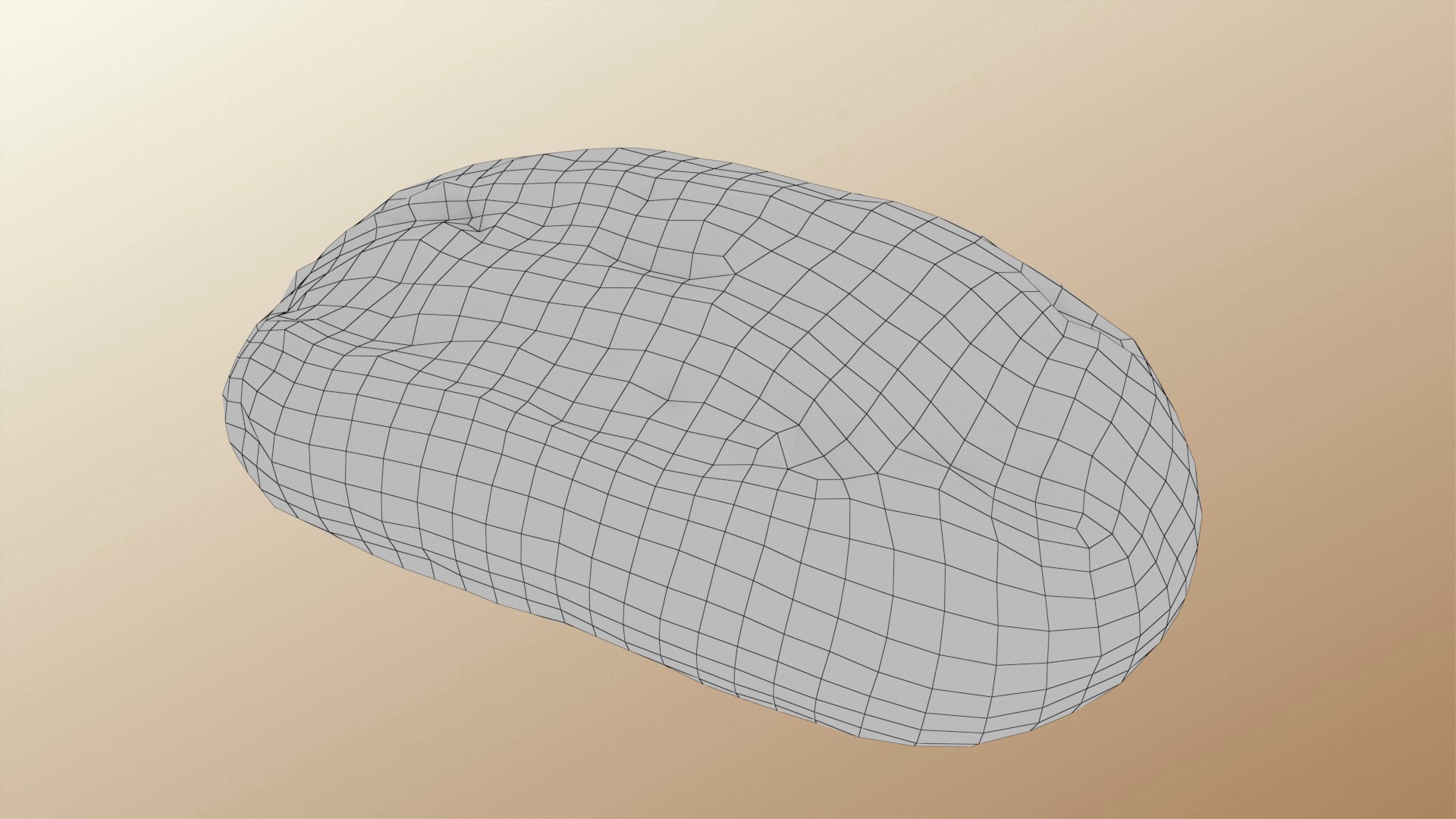 Bread Roll Low-poly 3D model_12