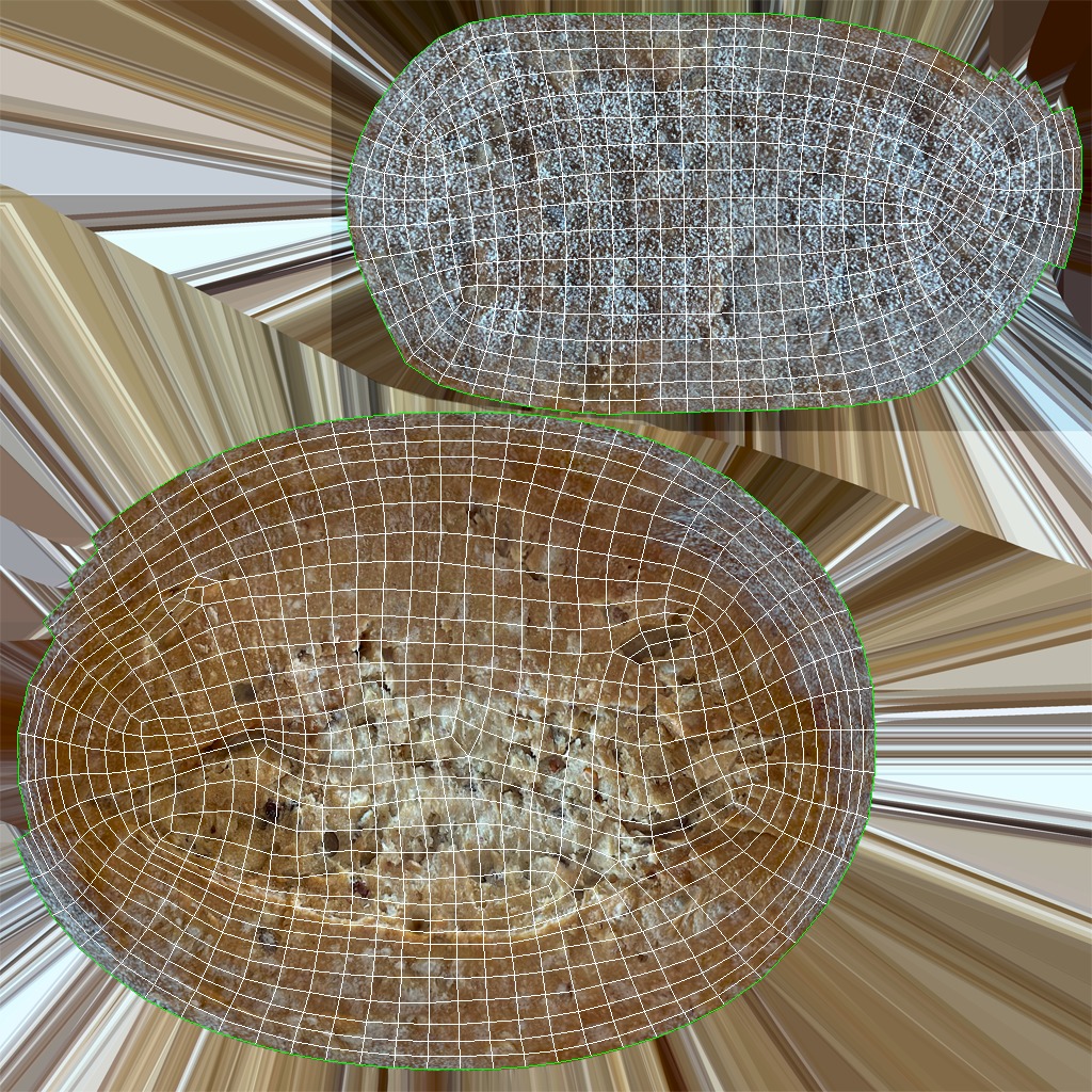 Bread Roll Low-poly 3D model_18