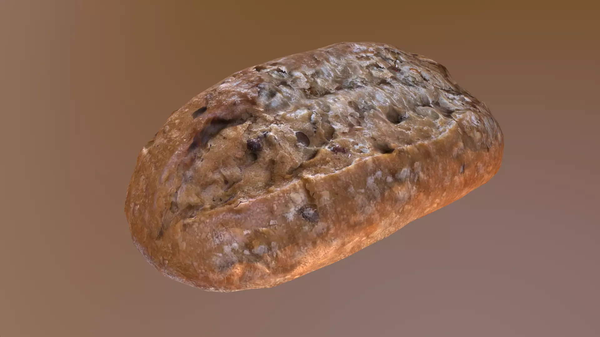 Bread Roll Low-poly 3D model_0