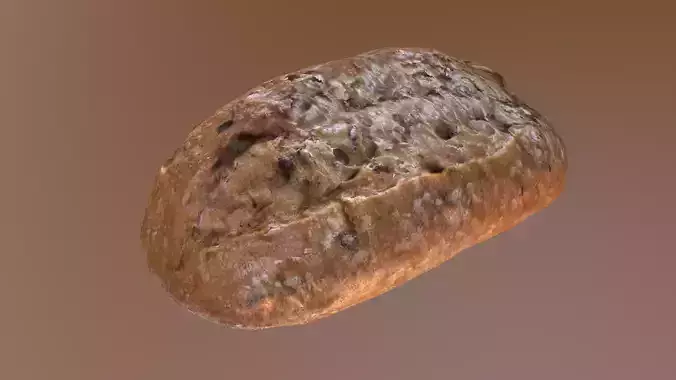 Bread Roll Low-poly 3D model