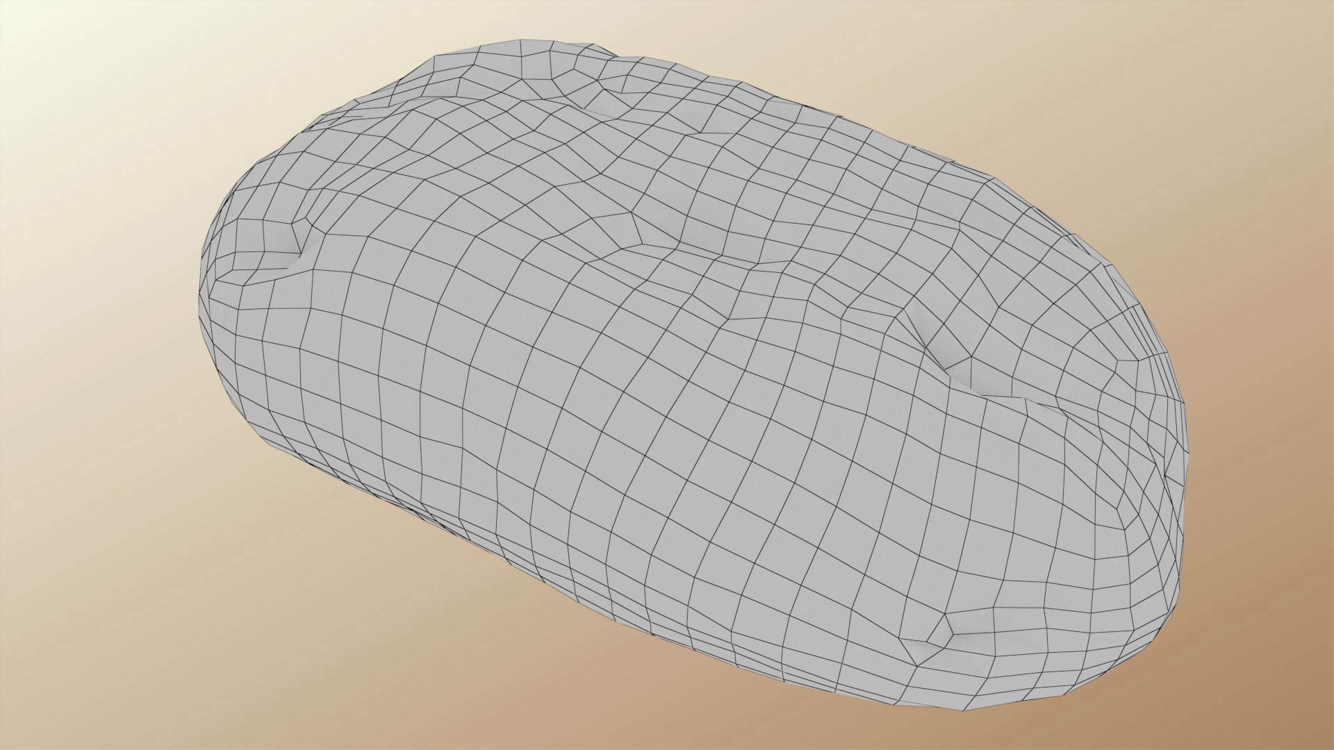 Bread Roll Low-poly 3D model_13