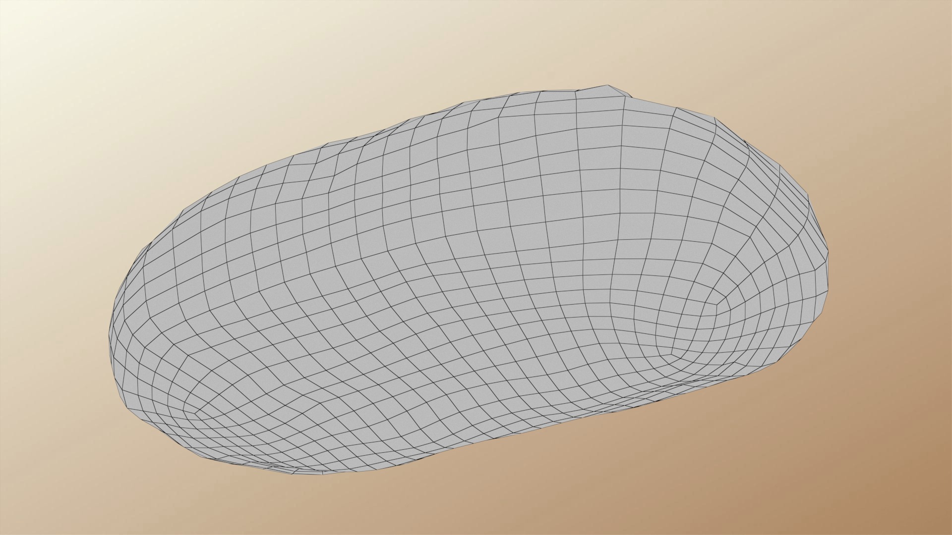 Bread Roll Low-poly 3D model_14