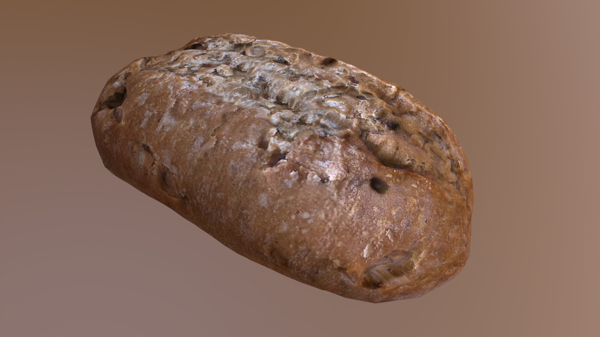 Bread Roll Low-poly 3D model_2