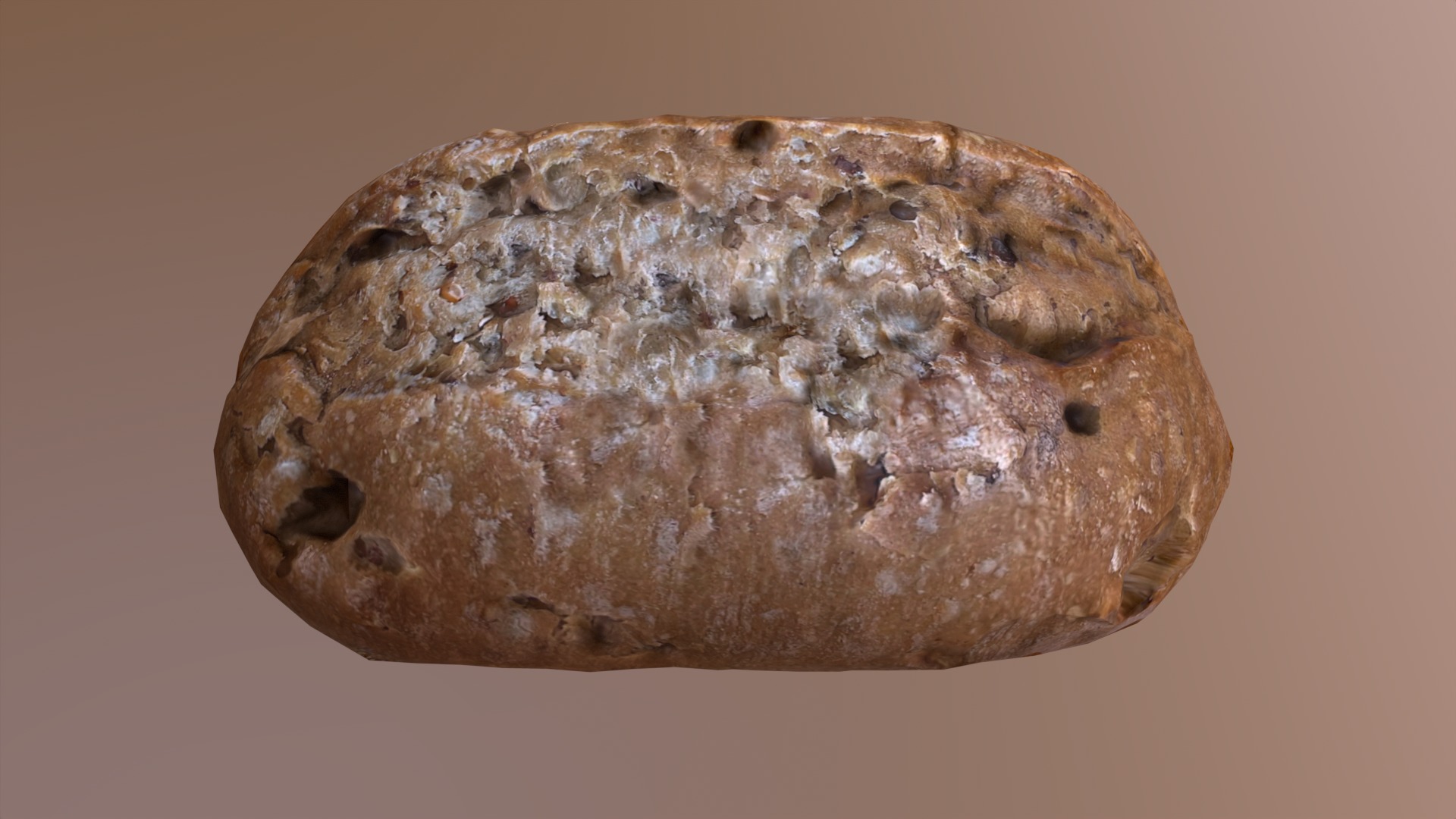 Bread Roll Low-poly 3D model_3