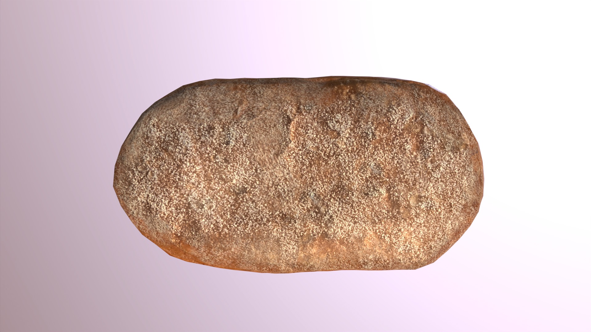 Bread Roll Low-poly 3D model_10