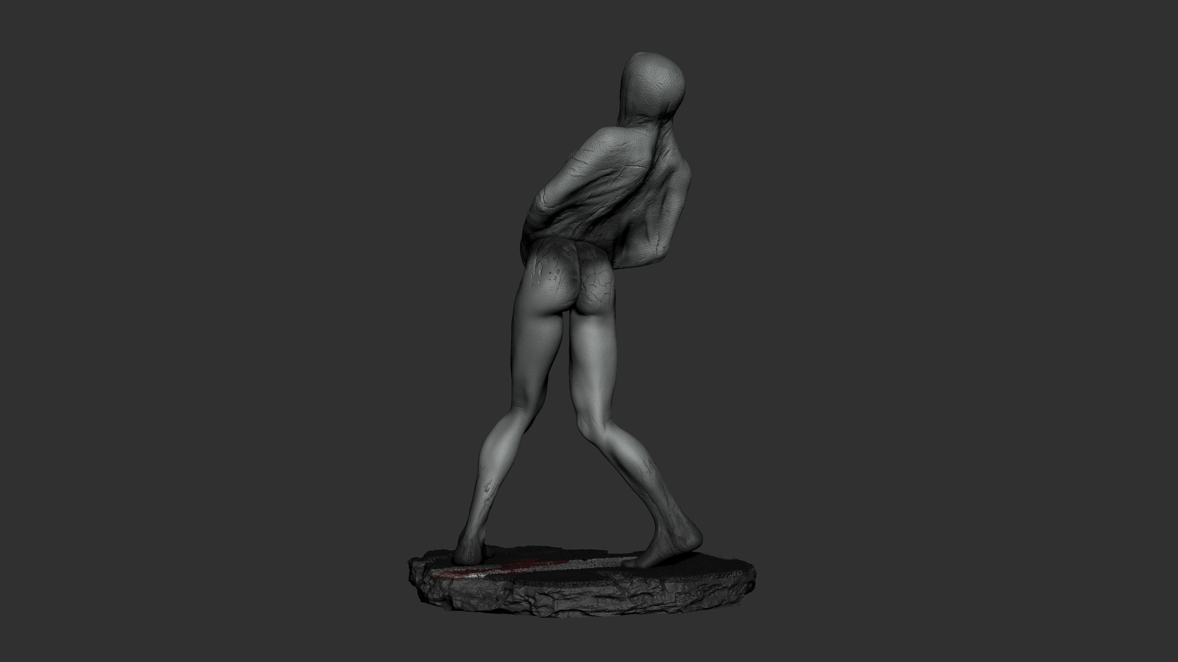 Silent Hill sying figure 3D print model_6
