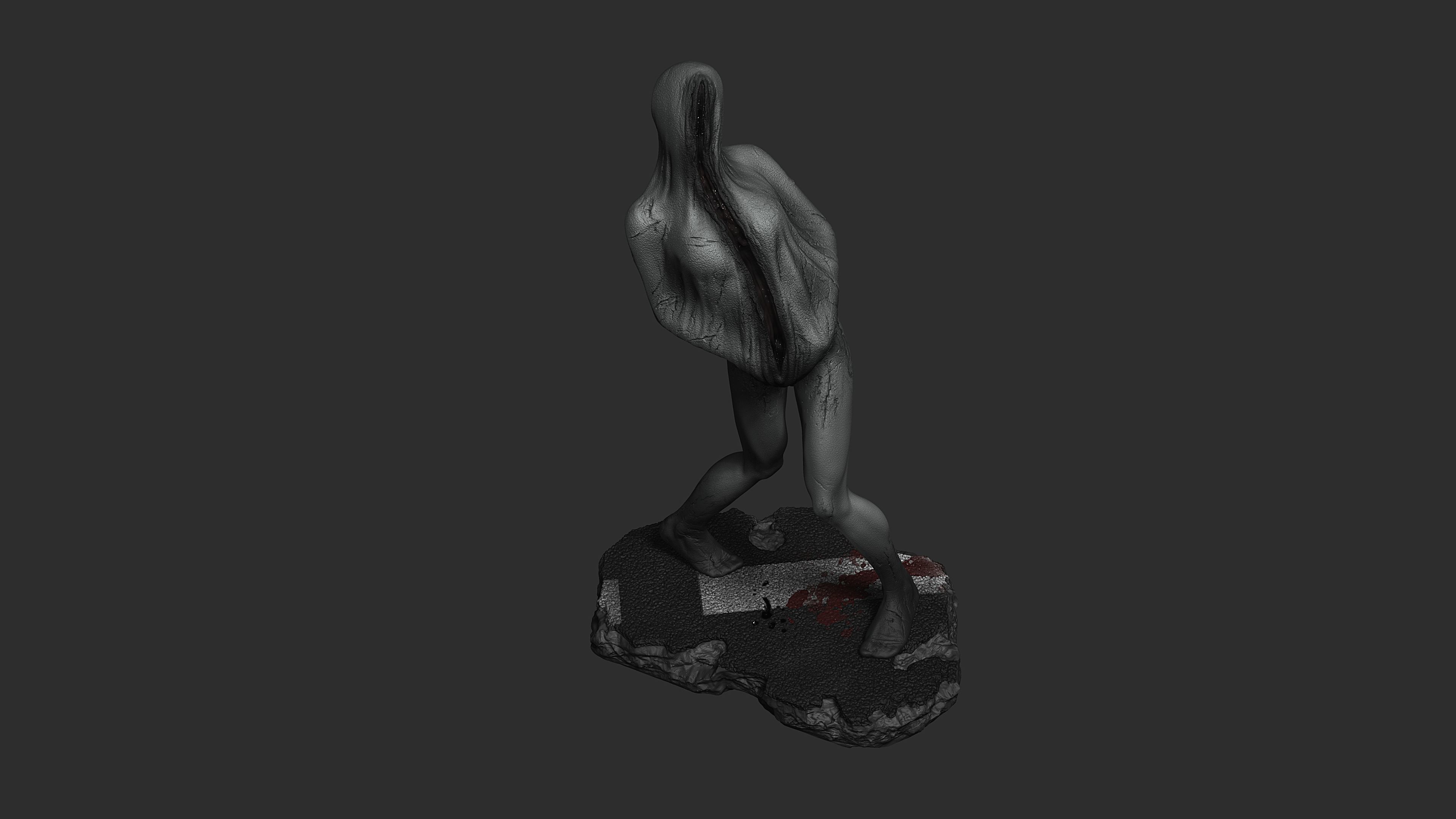 Silent Hill sying figure 3D print model_3