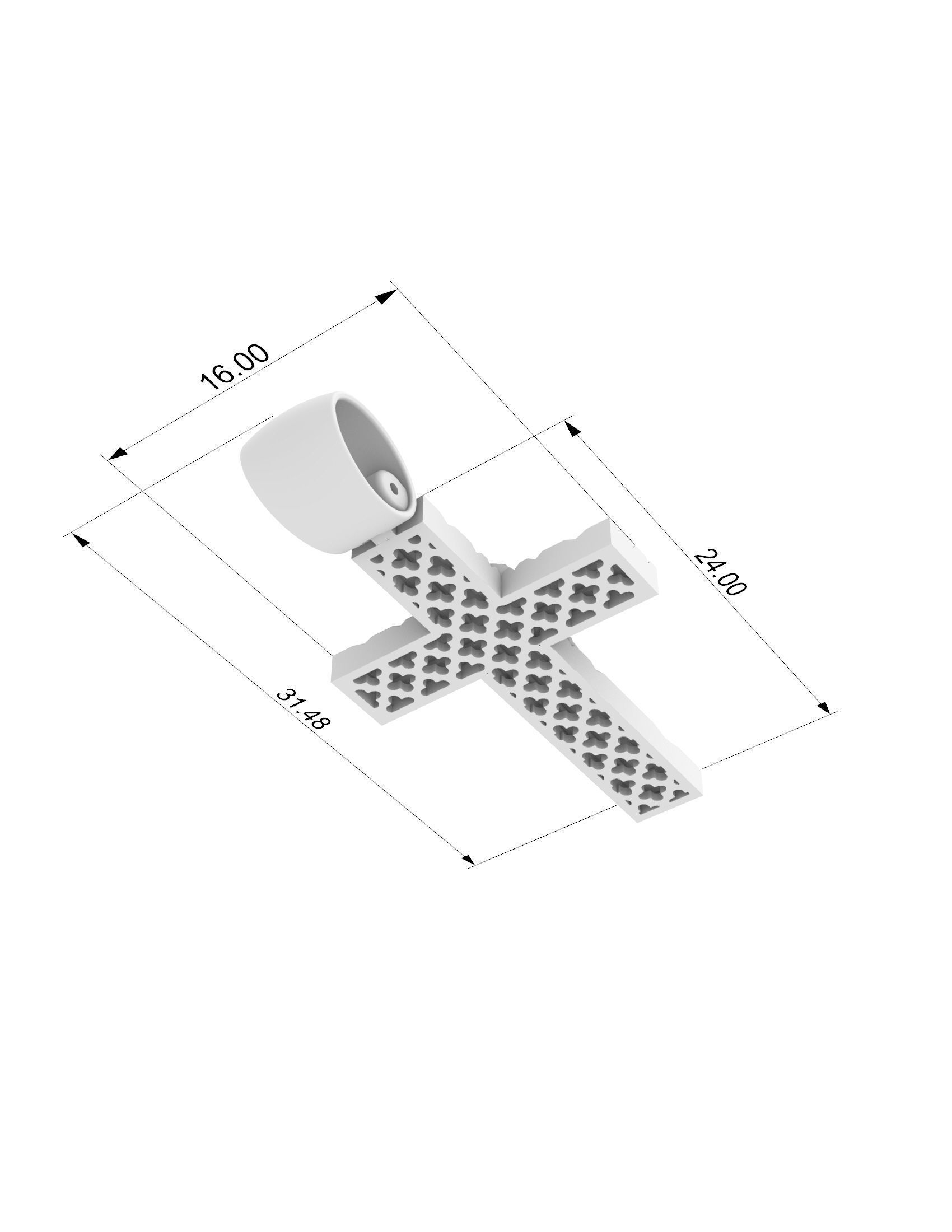 cross 250824 cartier 3D print model_6