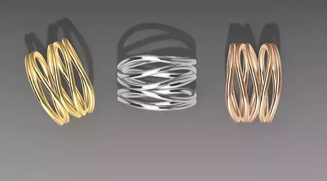 Rings Tiffany 3D print model 