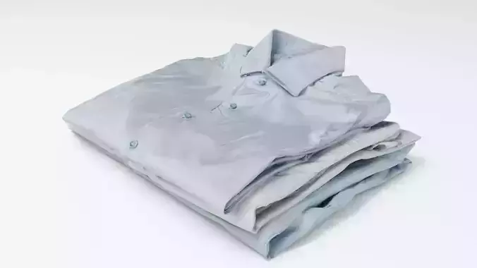 Pile or stack of folded shirts polo Generic casual wardrobe