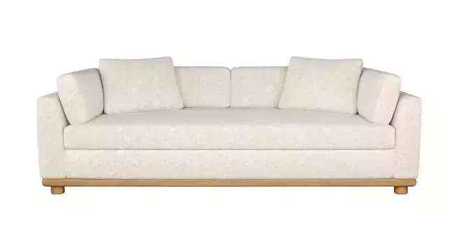 Joybird Gray Mid Century Modern Sofa - Cody Slate - Mocha 3D model