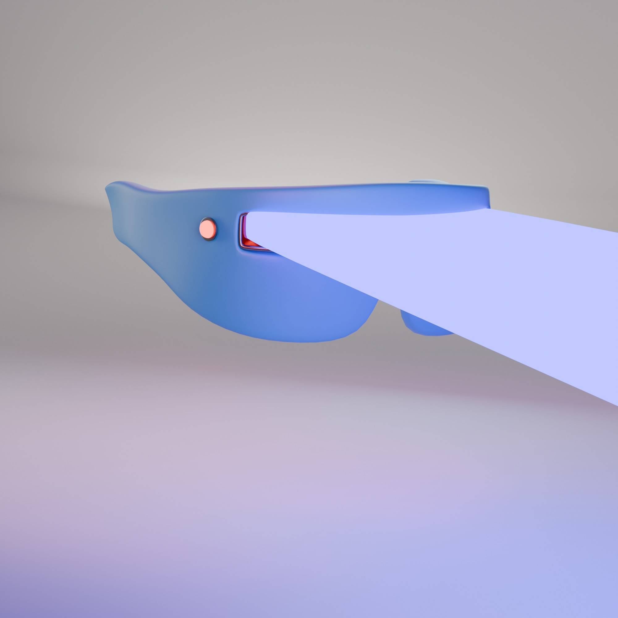 Cyberpunk Laser Goggles 3D Model Glasses Low-poly 3D model_17