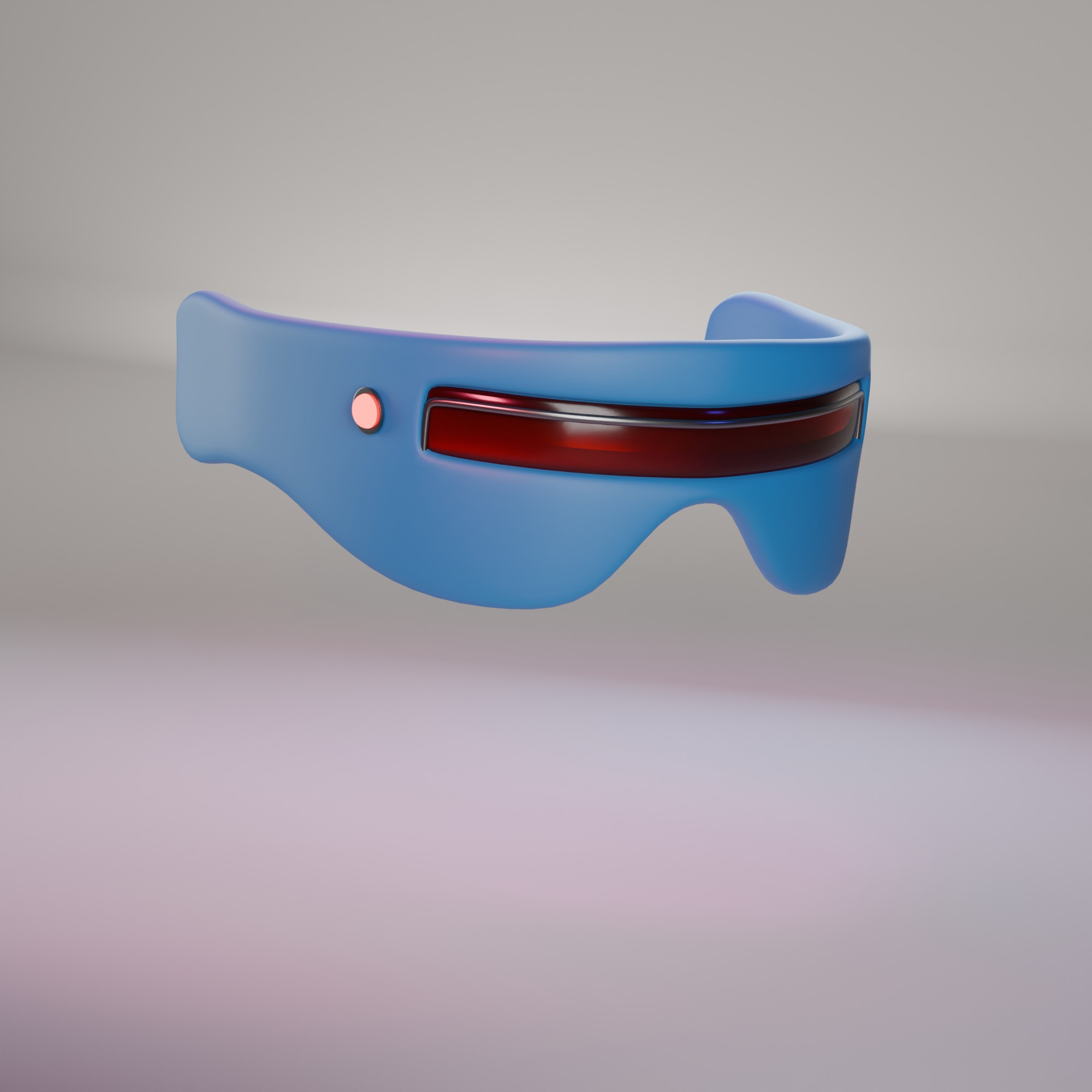 Cyberpunk Laser Goggles 3D Model Glasses Low-poly 3D model_11