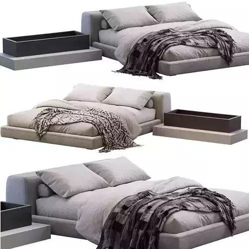 Siena Bed  By Como 3D model