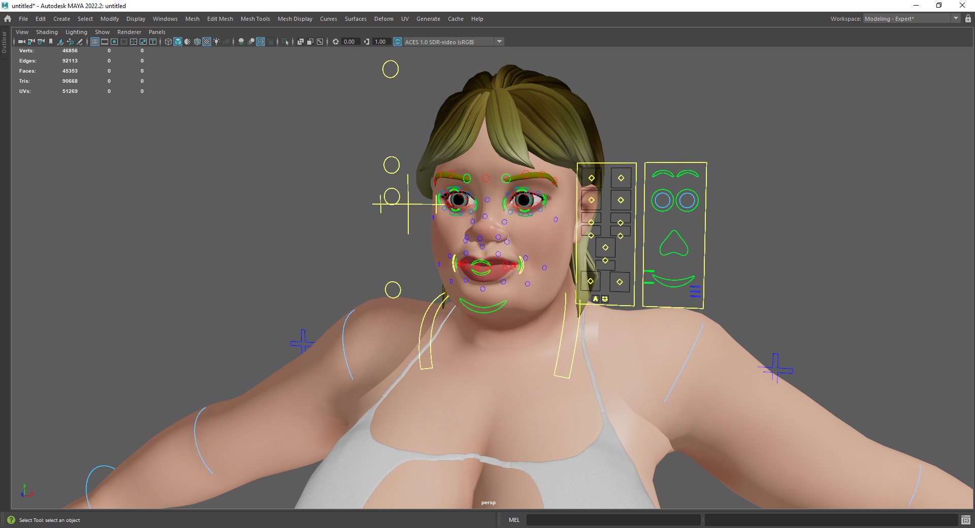 Curvy Swimsuit Female Character Plus-Size  Stylized Character Low-poly 3D model_25
