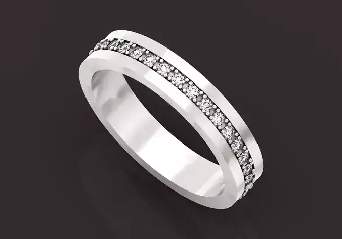 wedding ring unisex diamond 1310