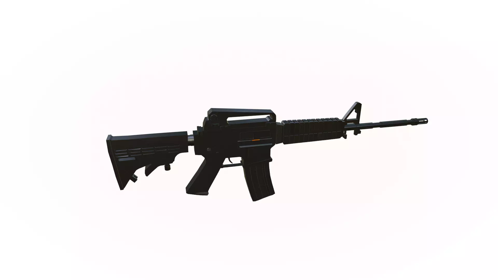 M4A1 Model Low-poly 3D model_0