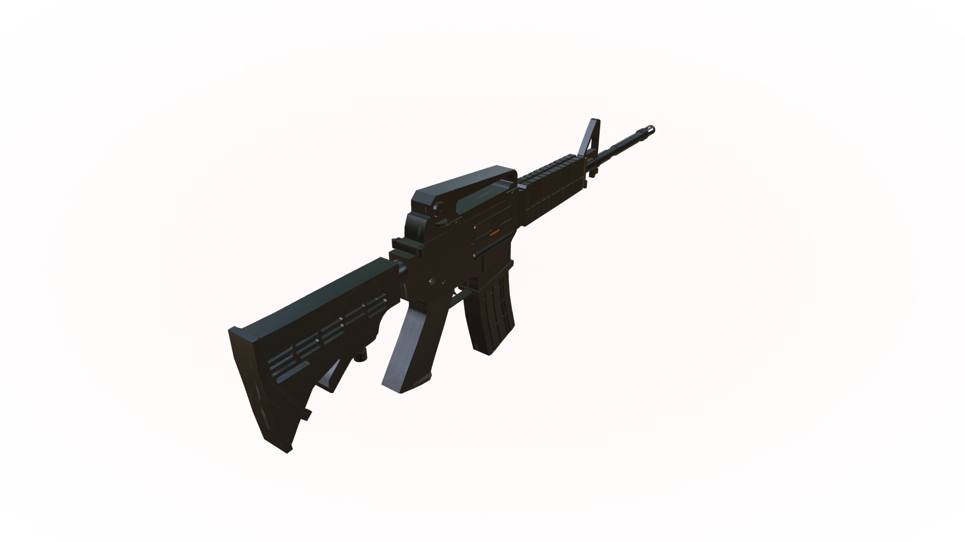 M4A1 Model Low-poly 3D model_7