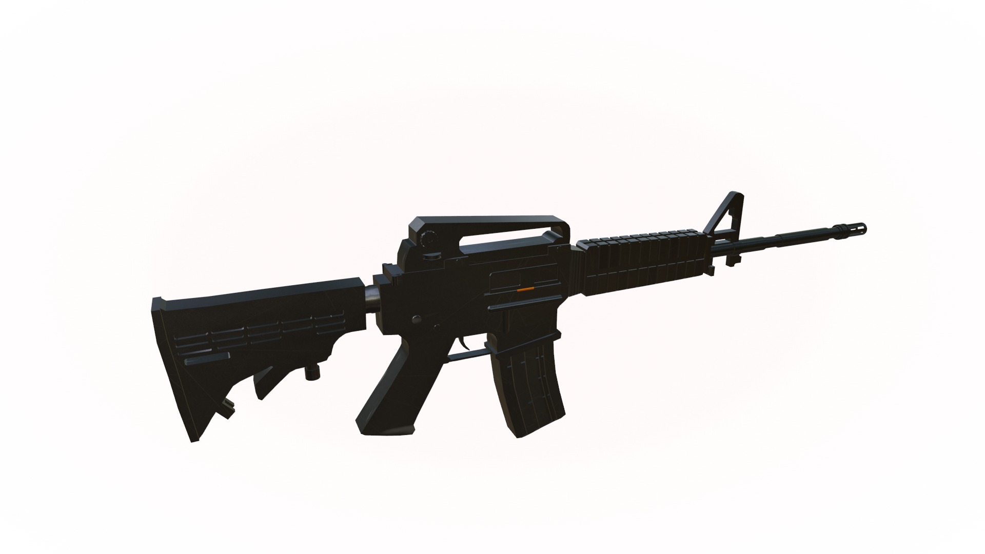 M4A1 Model Low-poly 3D model_11