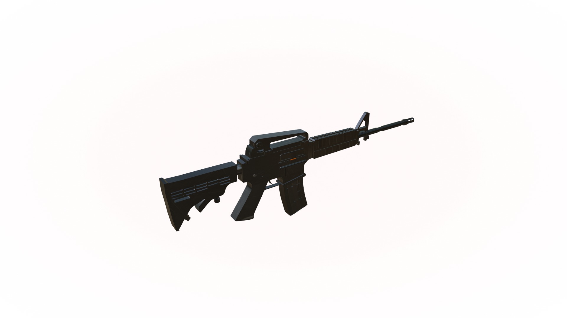 M4A1 Model Low-poly 3D model_2