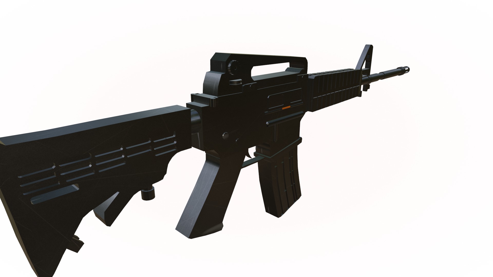 M4A1 Model Low-poly 3D model_6