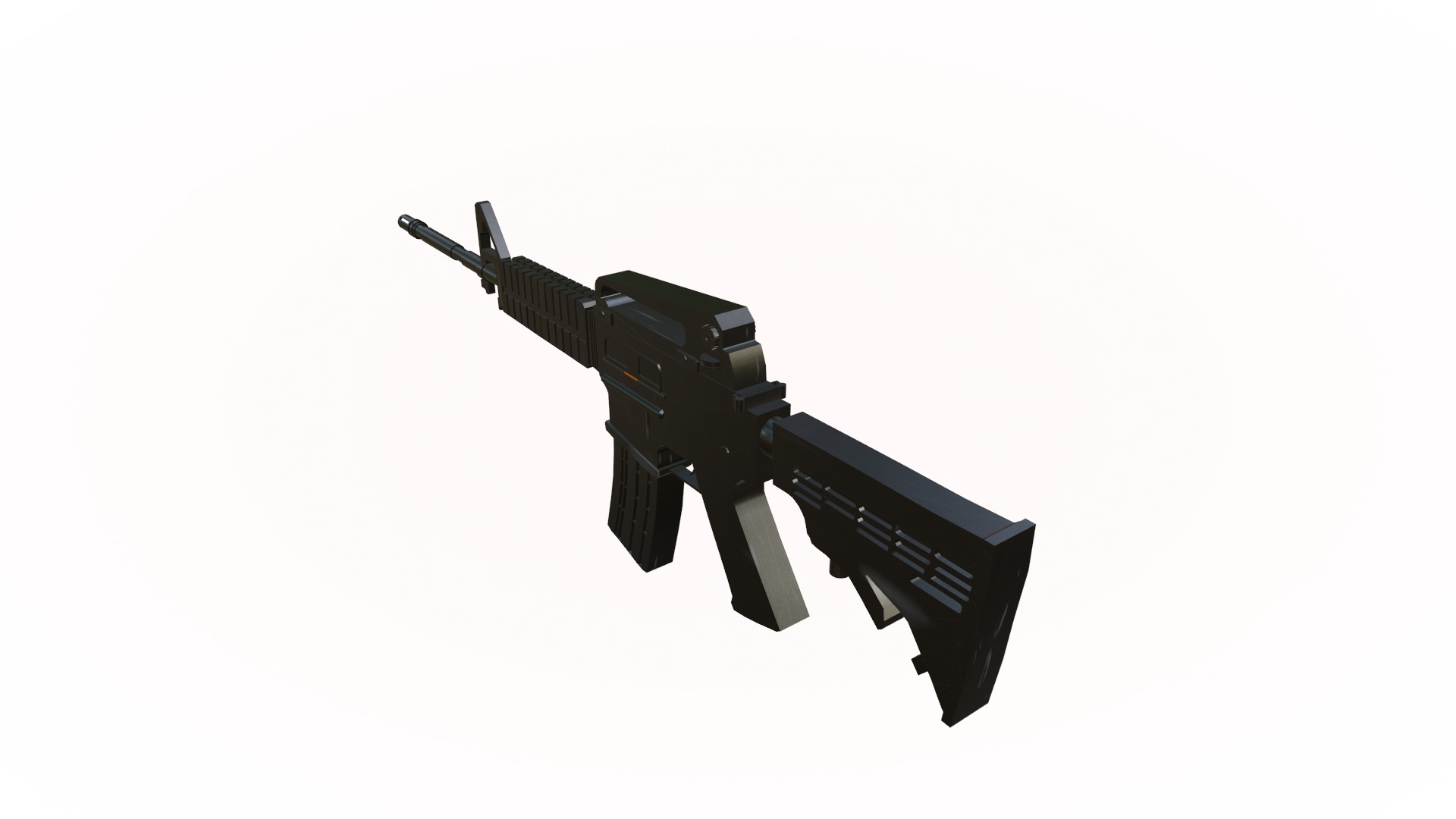 M4A1 Model Low-poly 3D model_1