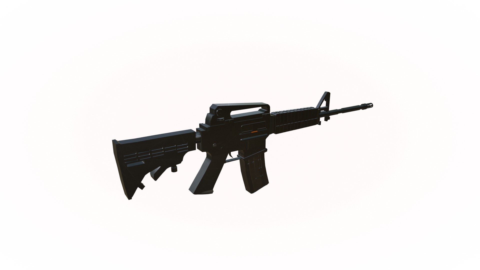 M4A1 Model Low-poly 3D model_15