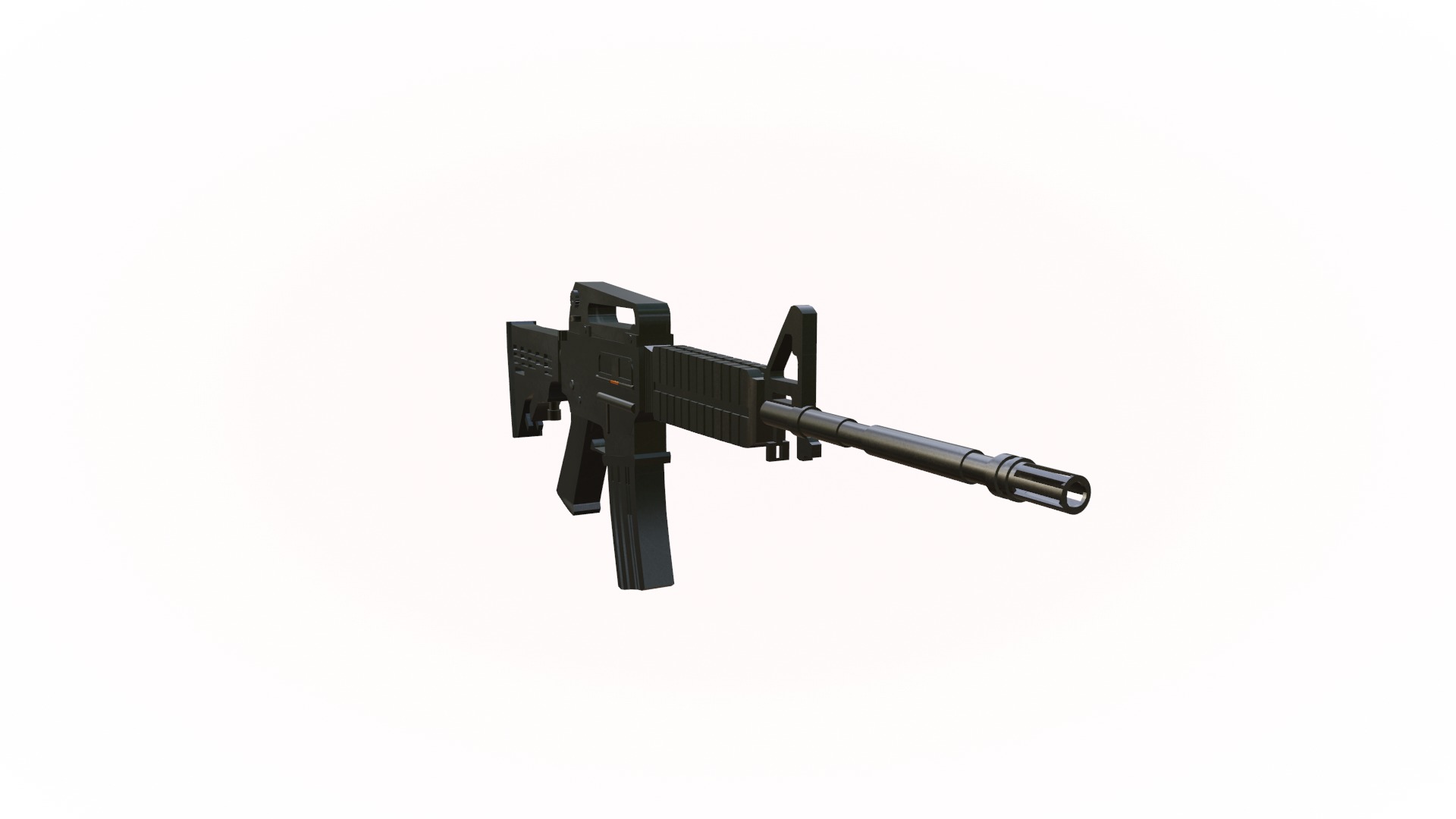 M4A1 Model Low-poly 3D model_4