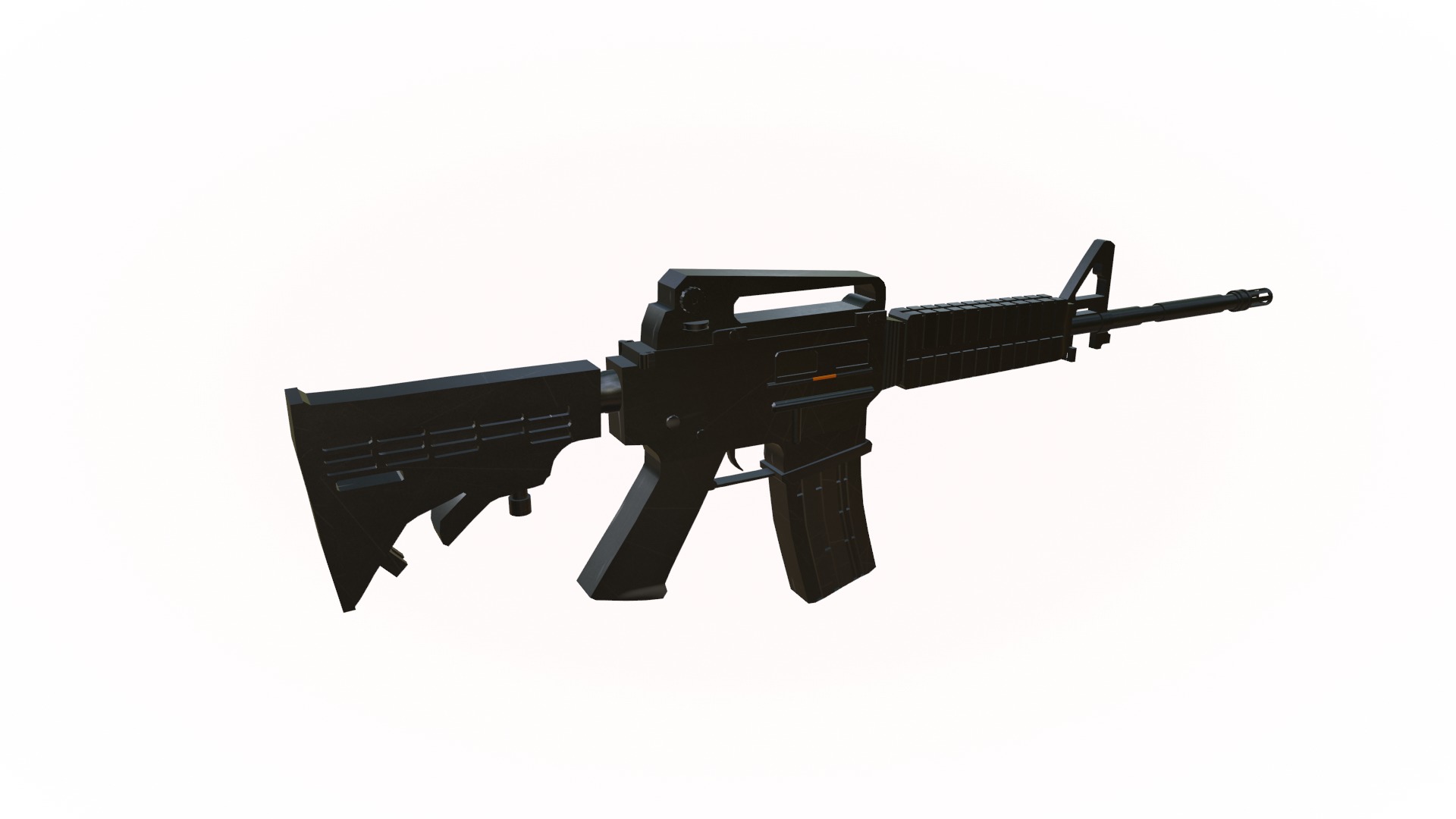M4A1 Model Low-poly 3D model_17