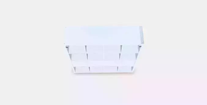 KALLAX Shelving unit with 4 inserts 7 Low-poly 3D model