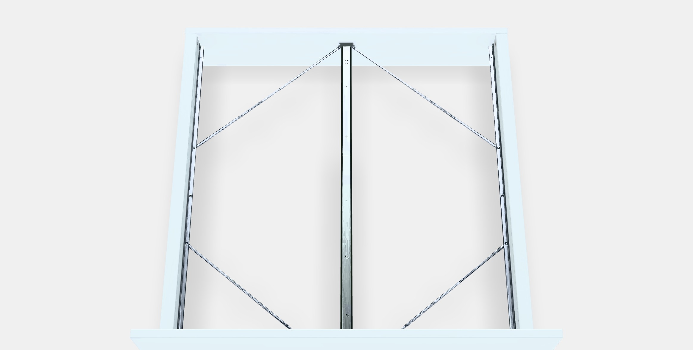 MALM Bed frame high 17 Low-poly 3D model_4