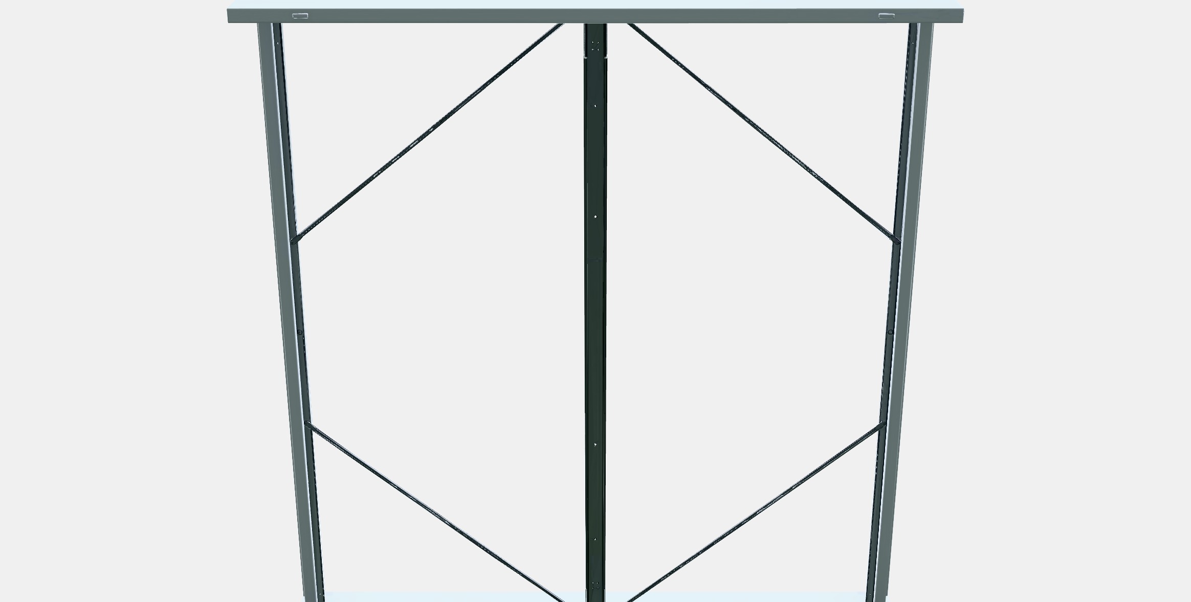 MALM Bed frame high 17 Low-poly 3D model_8