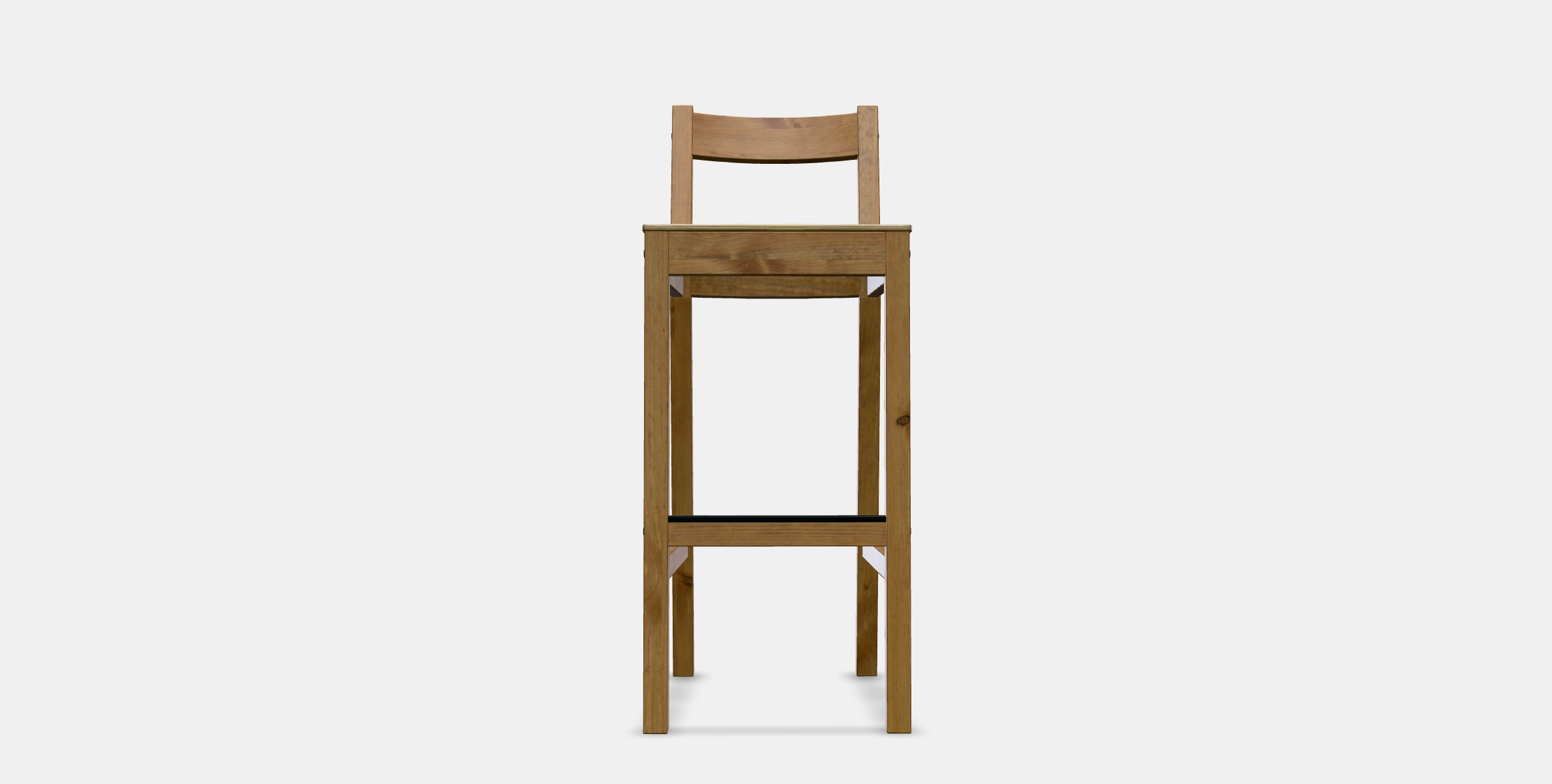 NORDVIKEN Bar stool with backrest 1 Low-poly 3D model_9