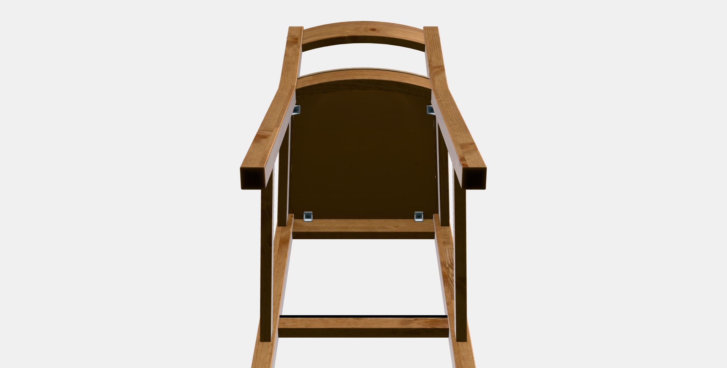 NORDVIKEN Bar stool with backrest 1 Low-poly 3D model_7