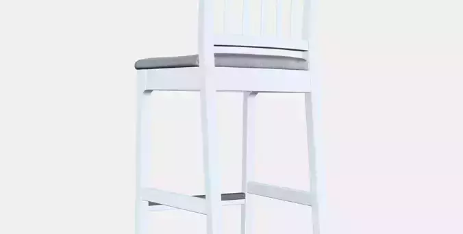 EKEDALEN Bar stool with backrest