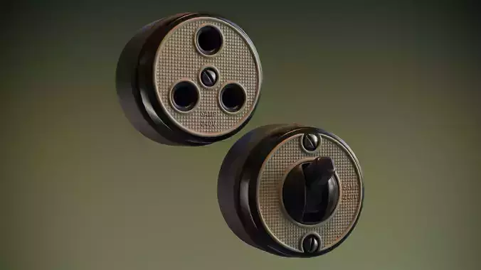 Vintage Power Switch and Socket