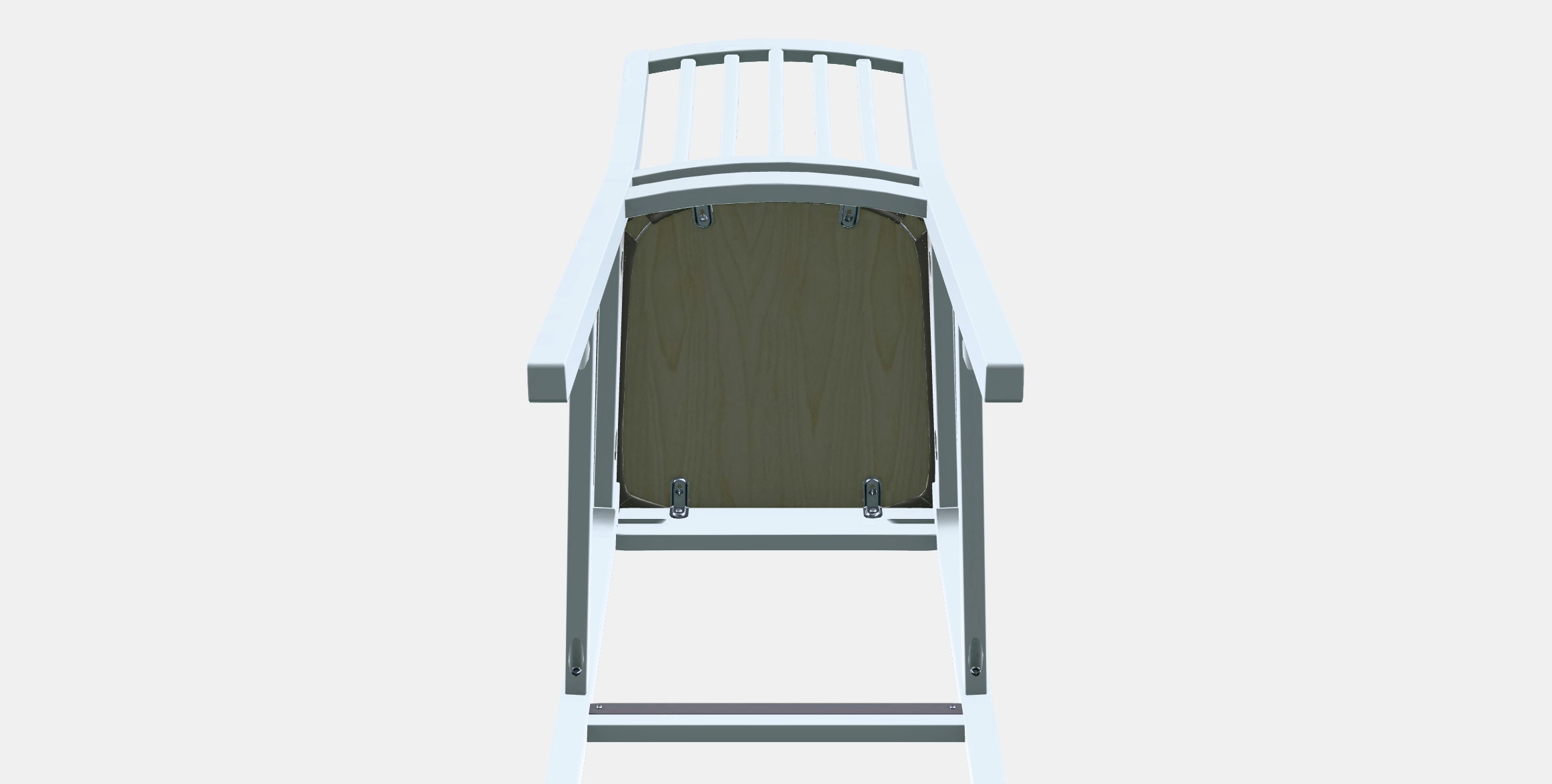 EKEDALEN Bar stool with backrest 1 Low-poly 3D model_8