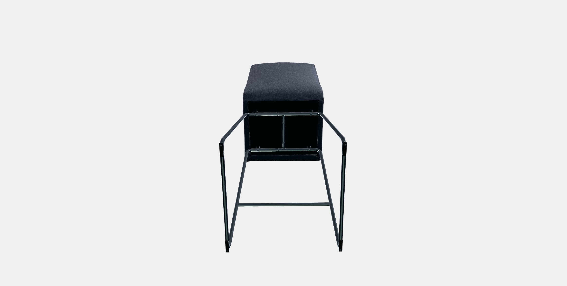 LILLANAS Bar stool Low-poly 3D model_6