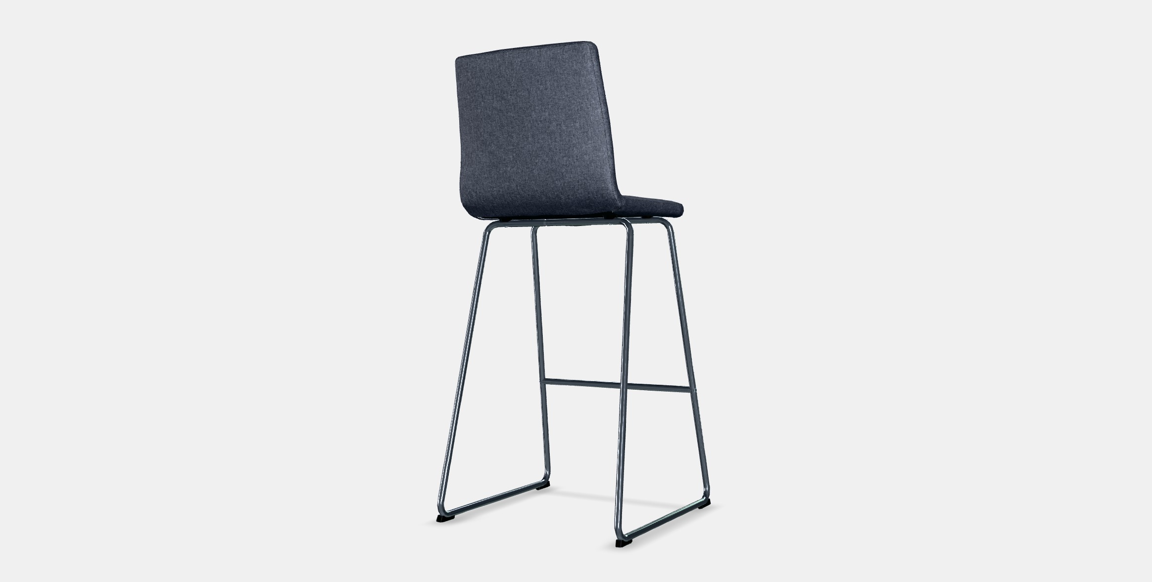 LILLANAS Bar stool Low-poly 3D model_5