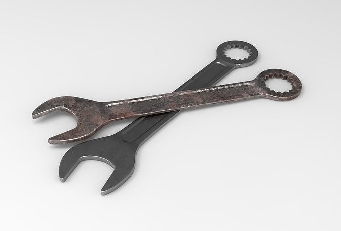 Combination Wrench Low-poly 3D model