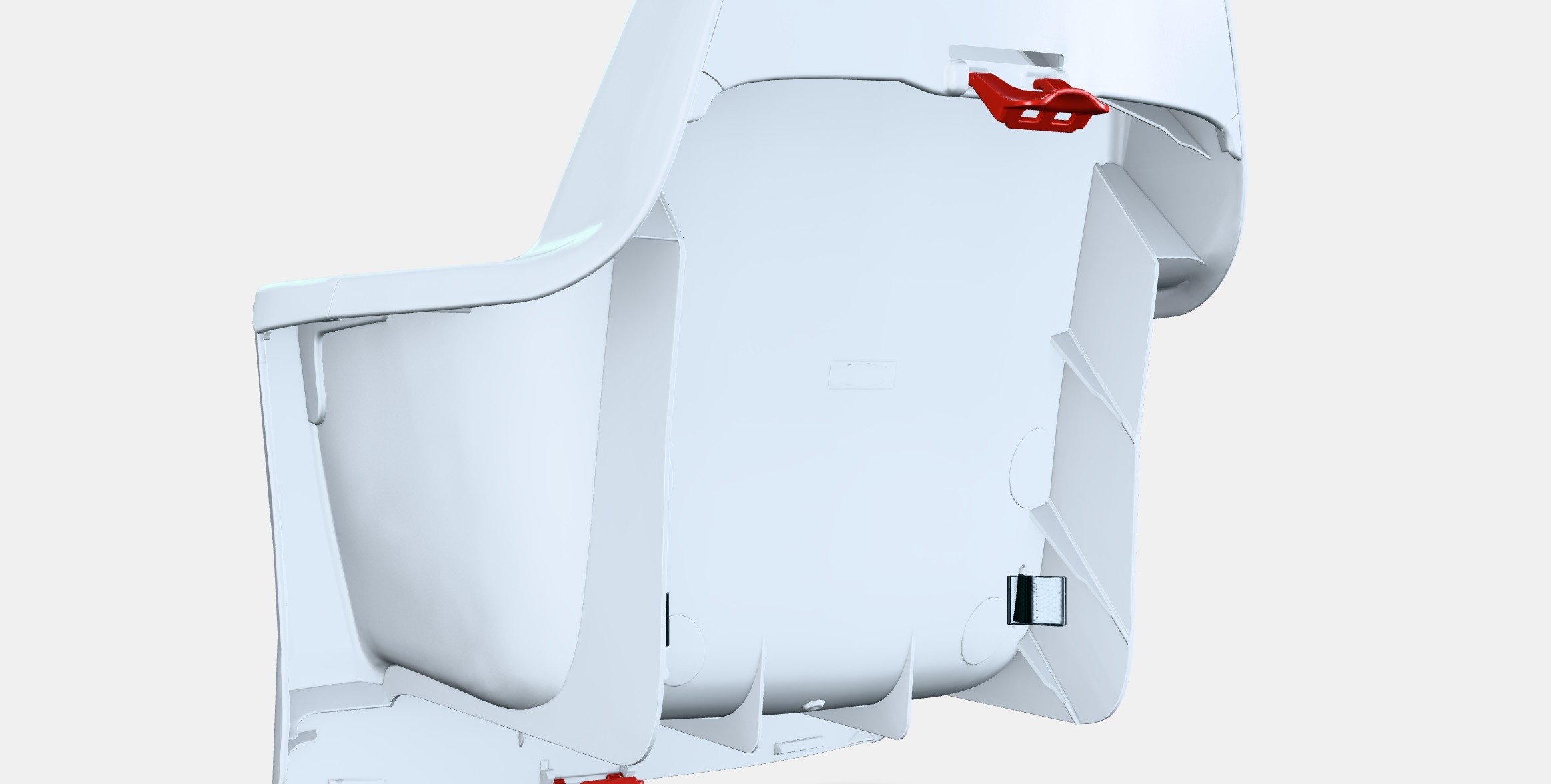 LANGUR Seat shell for highchair Low-poly 3D model_5